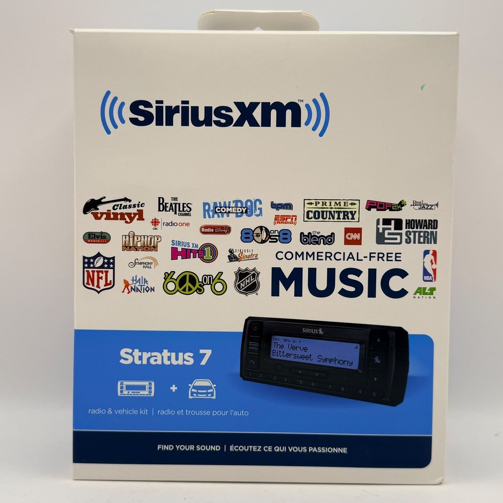 SiriusXM Stratus 7 Satellite Radio Vehicle Kit Black Easy Installation New